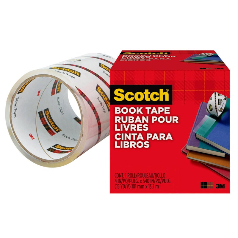 Scotch  Scotch Book Tape, 4 in x 540 in, Excellent for Repairing, Reinforcing Protecting, and Covering (845-400)  - Image 4
