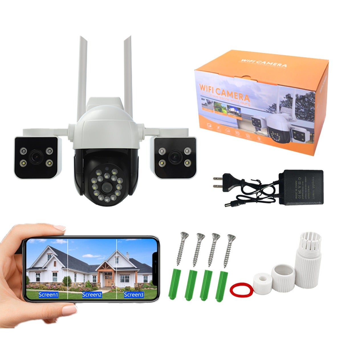كيتا Qi Ta 3-way Surveillance Camera 1080 g