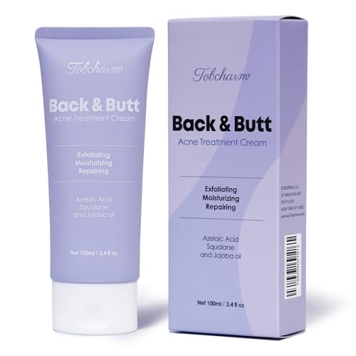 Butt Acne Clearing Treatment Maximum Strength Body Cream for Back Buttocks Thigh  Chest Acne Removal Skin Clearing Lotion for Men  Women Foaming Cleanser for Bacne  Cystic Acne