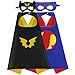 Mizzuco Superhero Capes for Kids Cloak with Mask Halloween Costumes and Party Dress up 2PCSPurpleRed - Image 3