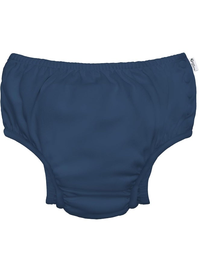 Green Sprouts Reusable Snap Swim Diaper Navy Solid-3T - Image 1