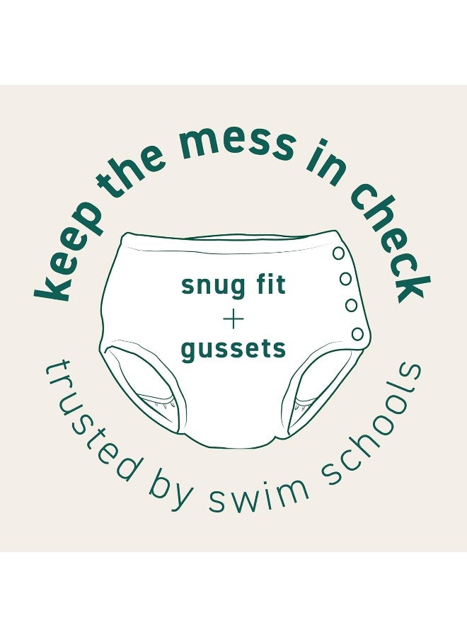 Green Sprouts Reusable Snap Swim Diaper Navy Solid-3T - Image 4