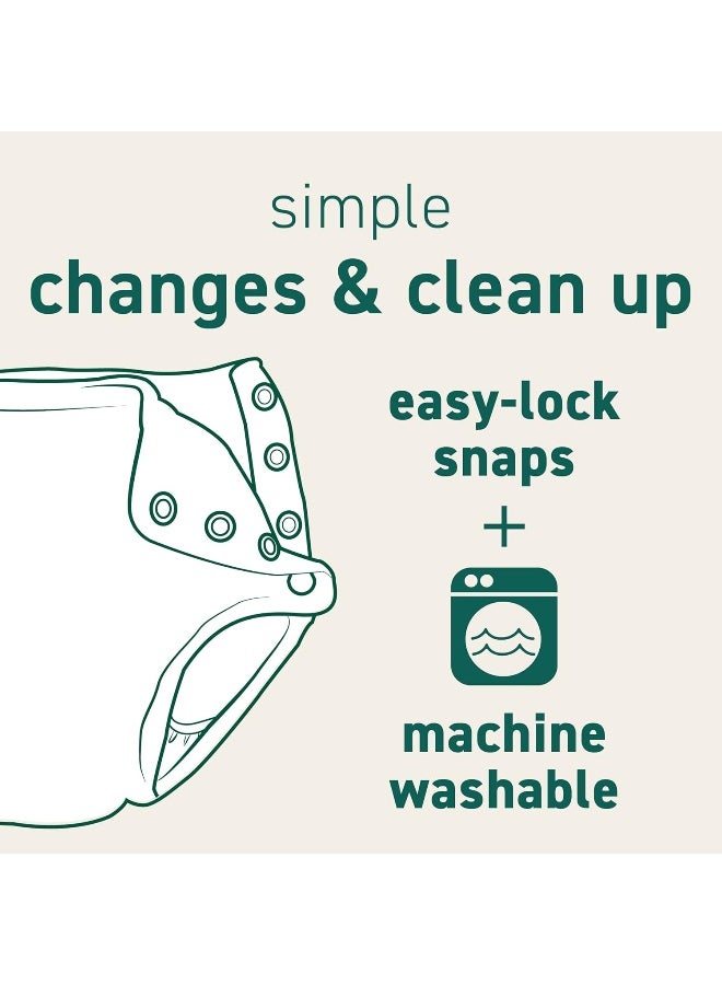 Green Sprouts Reusable Snap Swim Diaper Navy Solid-3T - Image 5