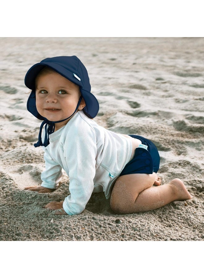 Green Sprouts Reusable Snap Swim Diaper Navy Solid-3T - Image 2