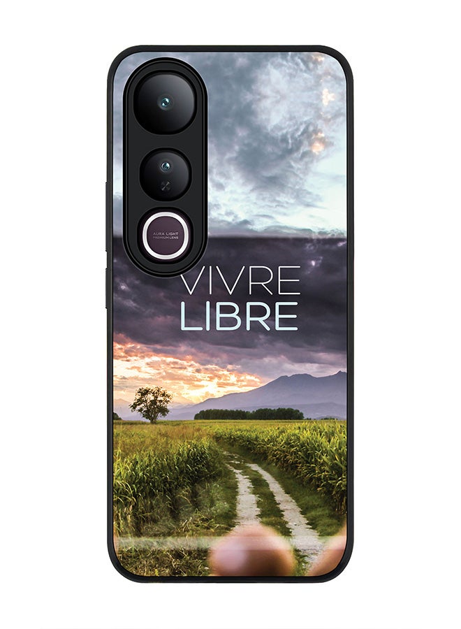 Stylizedd For vivo V50 Lite Case,Slim fit Camera Protection, Shockproof Thin Phone cover  - Vivre Libre