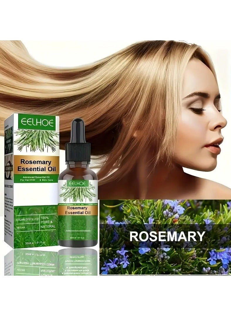 EELHOE Rosemary Oil For Hair, Rosemary Essential Oil For Daily Use, Care For All Hair Types, Strengthens Hair For Men And Women - Image 2