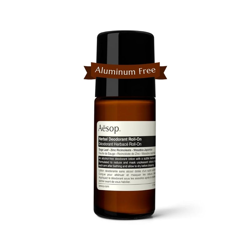 Aesop Herbal Deodorant Roll on | Alcohol & Aluminum Free | Reduces + Masks Underarm Odor | Sage Leaf, Zinc Ricinoleate, Wasabi Extract | 1.7 oz / 50mL - Image 1