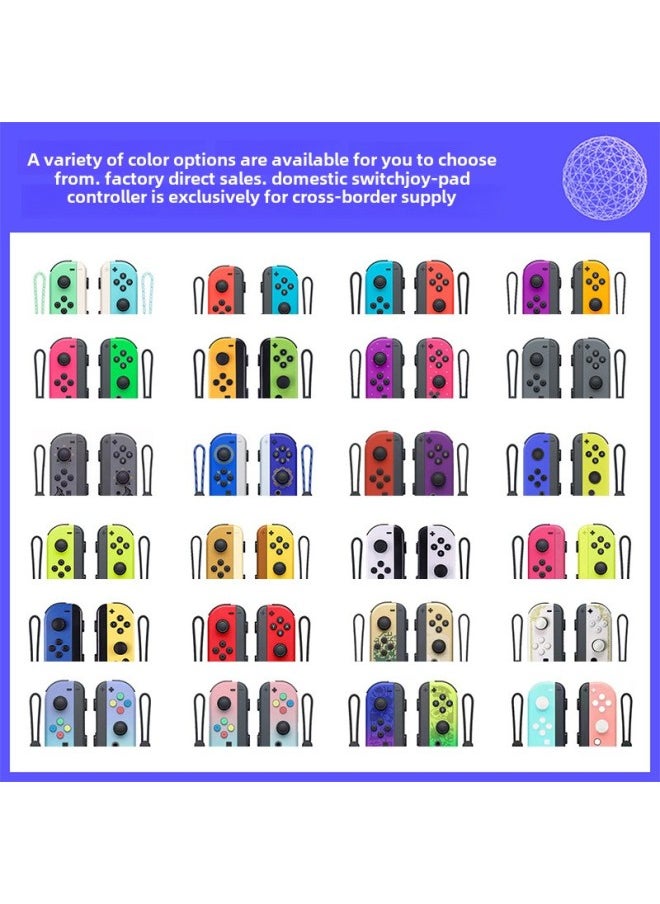Generic NS Switch Handle JOYCON Wireless Handle Left And Right Handle NS Bluetooth Vibration Somatosensory Game-Product Color:Mario Party (with A Pair Of Hand Straps)  - Image 1