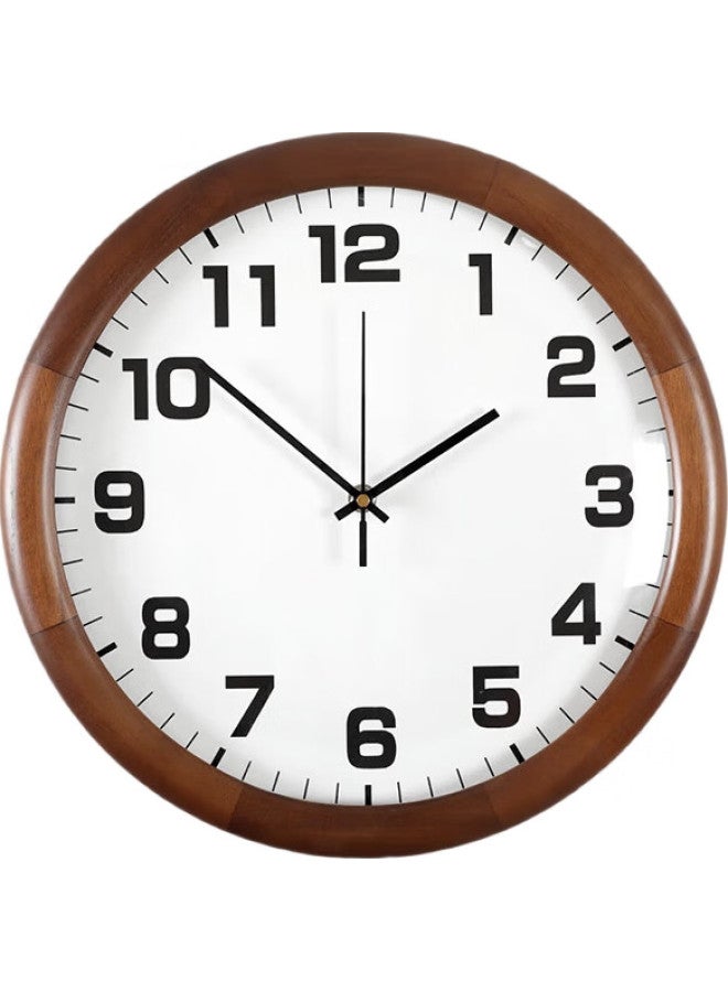 Compas Minimalist Modern Solid Wood Wall Clock Living Room Home Decor Quartz Clock Wall-Mounted Nordic Clock 9069 - Image 3
