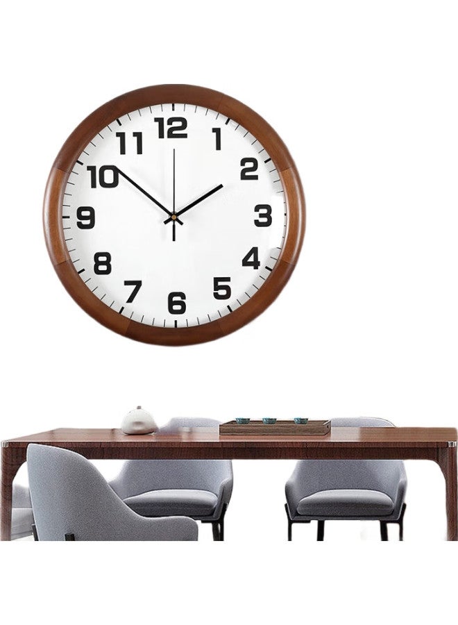 Compas Minimalist Modern Solid Wood Wall Clock Living Room Home Decor Quartz Clock Wall-Mounted Nordic Clock 9069 - Image 2