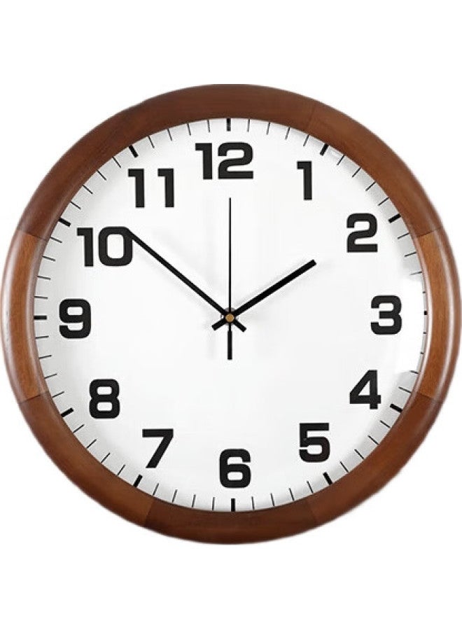 Compas Minimalist Modern Solid Wood Wall Clock Living Room Home Decor Quartz Clock Wall-Mounted Nordic Clock 9069 - Image 1
