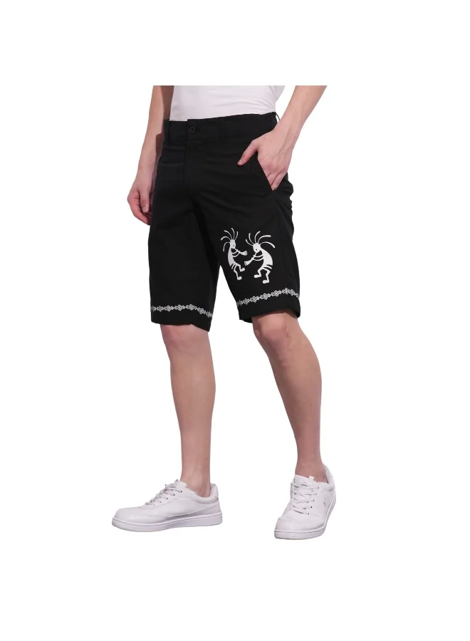 بيينغ هيومان Mens Black Moderno Fit Shorts