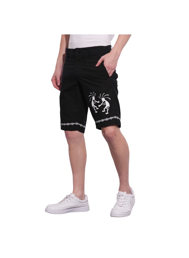 Being Human Mens Black Moderno Fit Shorts - Image 2