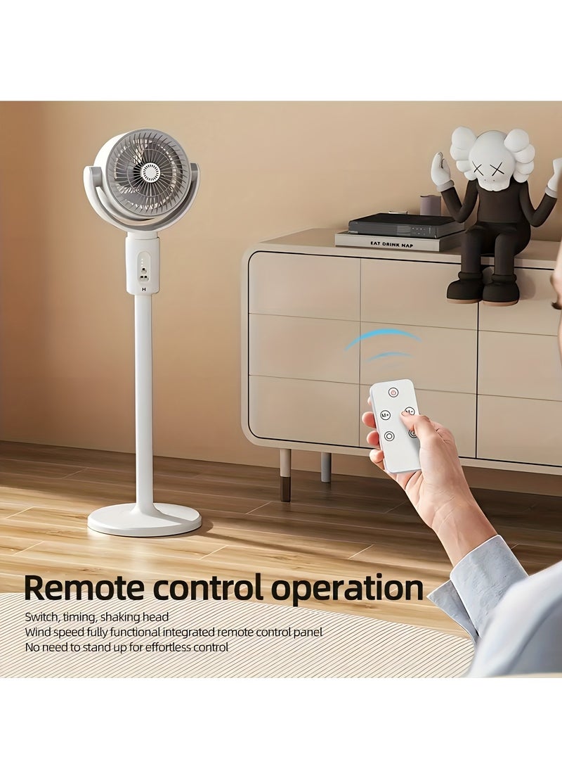 fan originals - 4000mAh Portable Foldable Wireless Stand Fan Air Circulation Fan with Remote Control - Image 1