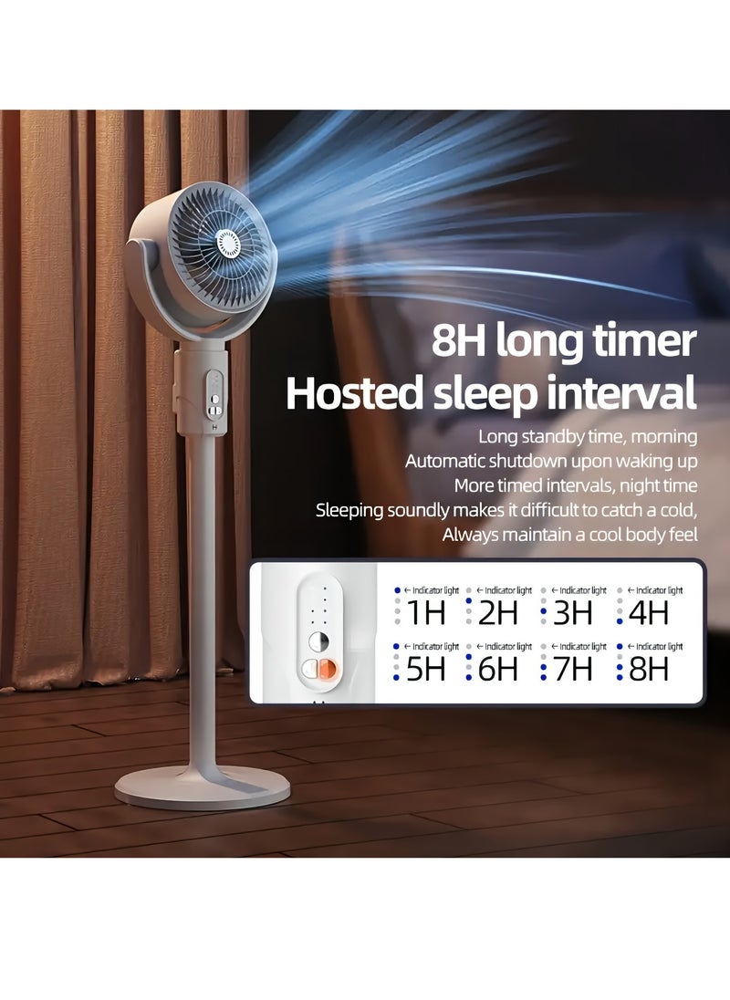 fan originals - 4000mAh Portable Foldable Wireless Stand Fan Air Circulation Fan with Remote Control - Image 1