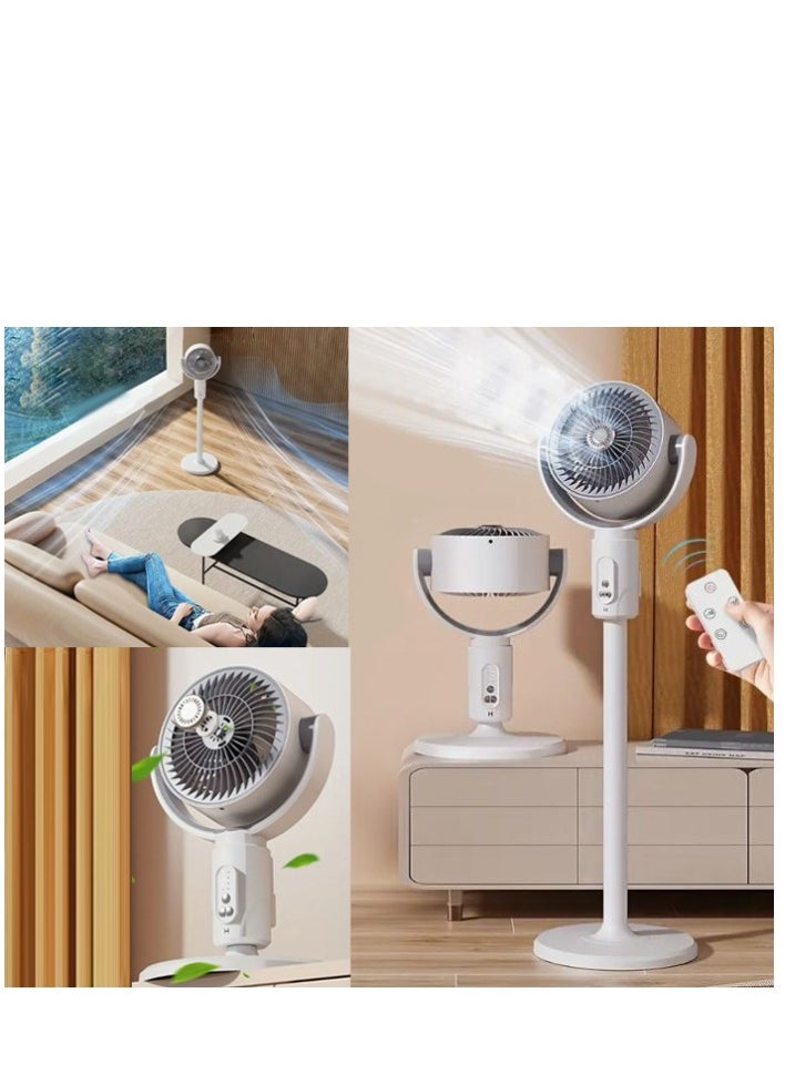 fan originals - 4000mAh Portable Foldable Wireless Stand Fan Air Circulation Fan with Remote Control - Image 1