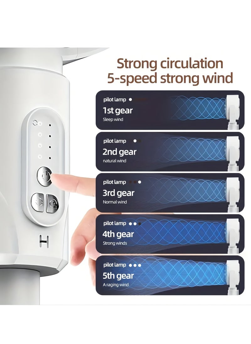 fan originals - 4000mAh Portable Foldable Wireless Stand Fan Air Circulation Fan with Remote Control - Image 1