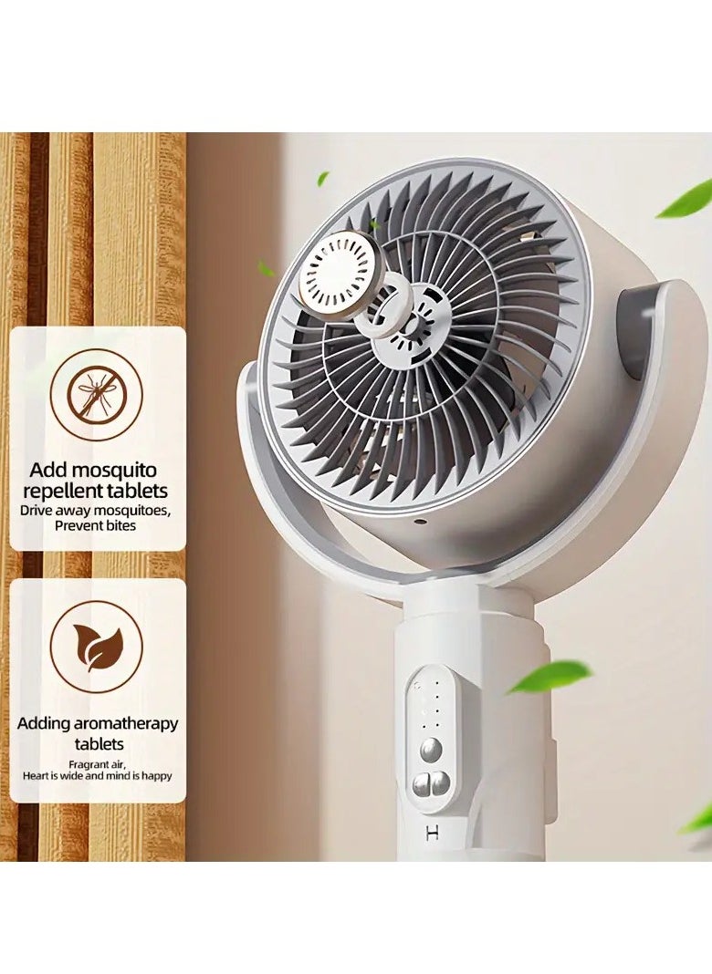 fan originals - 4000mAh Portable Foldable Wireless Stand Fan Air Circulation Fan with Remote Control - Image 1