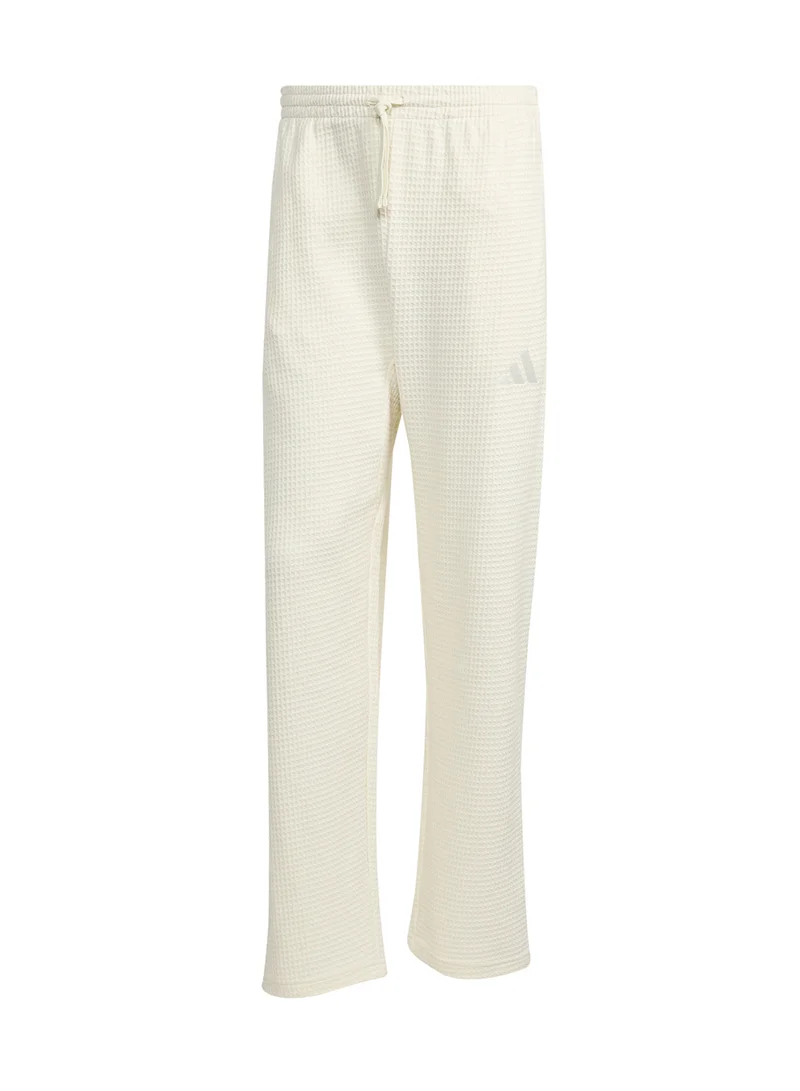 Adidas All Szn Waffle Knitted Open Hem Joggers