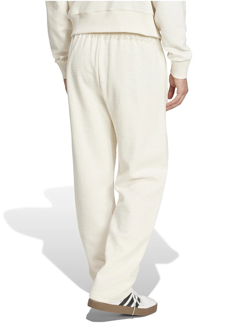 اديداس All Szn Waffle Knitted Open Hem Joggers