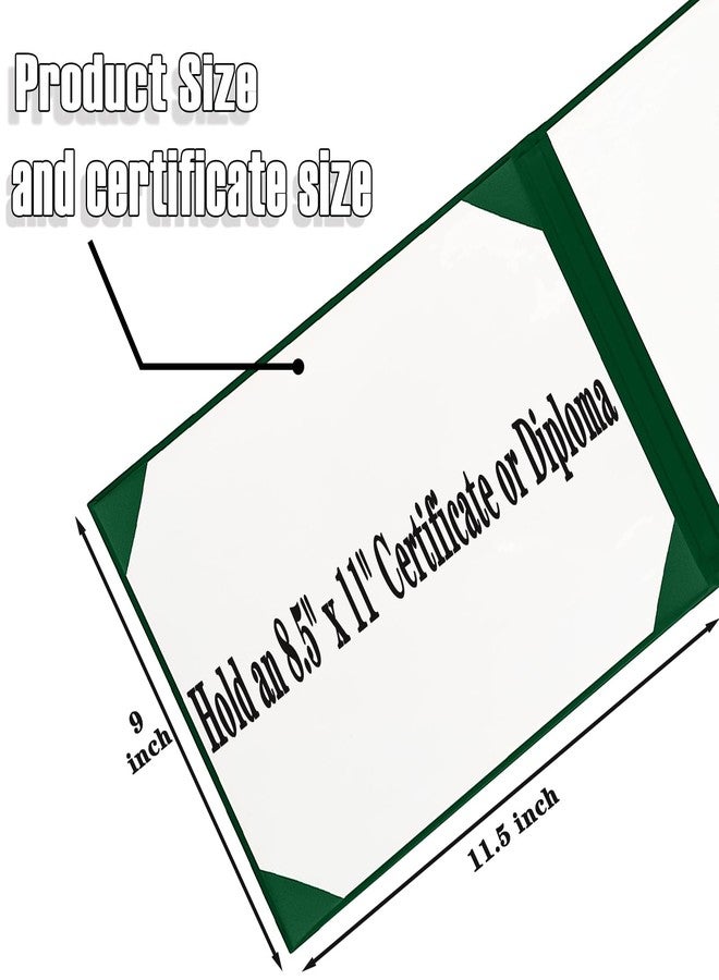 Happy Secret Book-Style Diploma Cover 8.5" x 11", Smooth Leather Certificate Holder for Diplomas and Certificates - Image 2