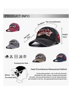 KASTWAVE Baseball Cap Mens, Vintage Baseball Trucker Hat, Cotton Embroidered Snapback Cap, Unisex Snapback Outdoor Adjustable Sports Cap  - Image 3