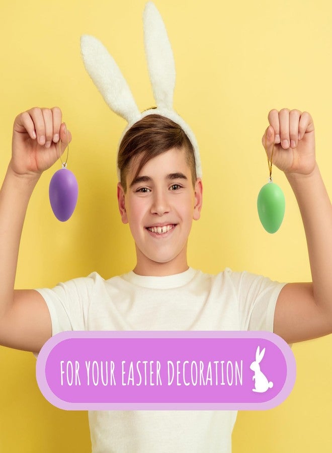 Festicy 48 Easter Eggs XXL 2026 Set I Decoration Outdoors & Indoors I 6 Acrylic Paints & 2 Brushes I Durable Decor I Easter Decorations for Table - Image 5