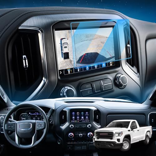 LFOTPP Fits for 2019 2020 2021 2022 GMC Sierra 1500 8 Inch IntelliLink Car Navigation Screen Protector, 2022 GMC Terrain AT4 Tempered Glass Center Touch Screen Protector Anti Scratch High Clarity - Image 1