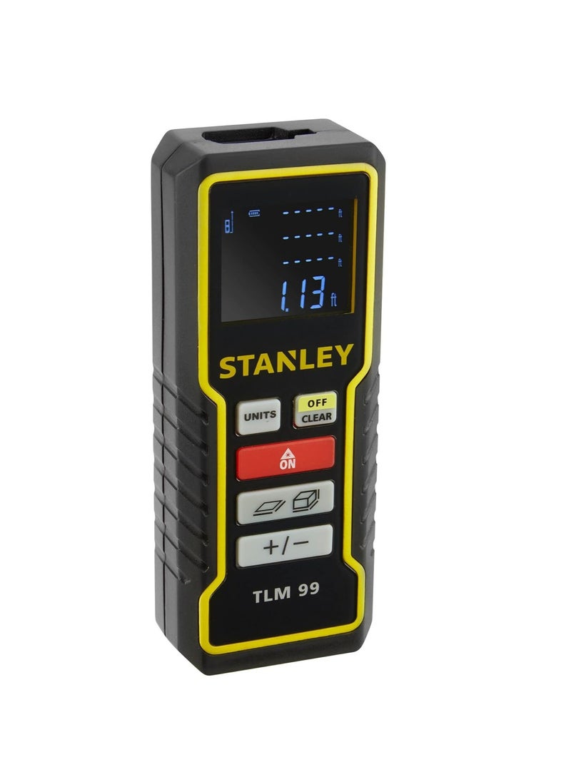 Stanley 30M True Laser Distance Measure One Touch Operation Distance Area Volume  - Image 1