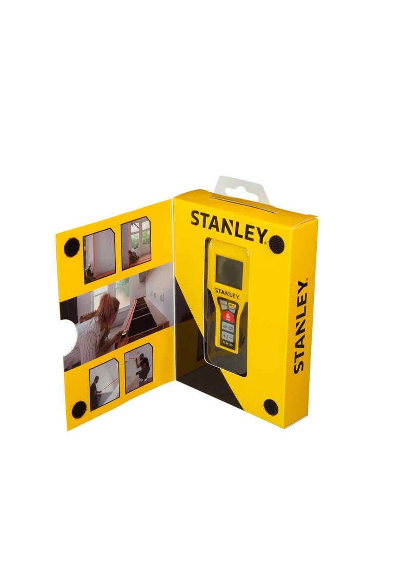 Stanley 30M True Laser Distance Measure One Touch Operation Distance Area Volume  - Image 2