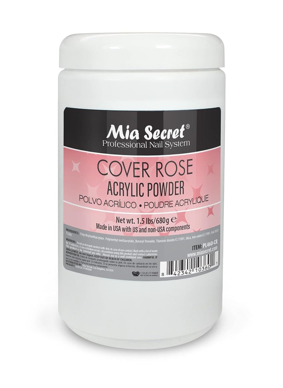 MIA SECRET - Mia Secret Professional Nail System Cover Rose Acrylic Powder 1.5 lbs - Image 1