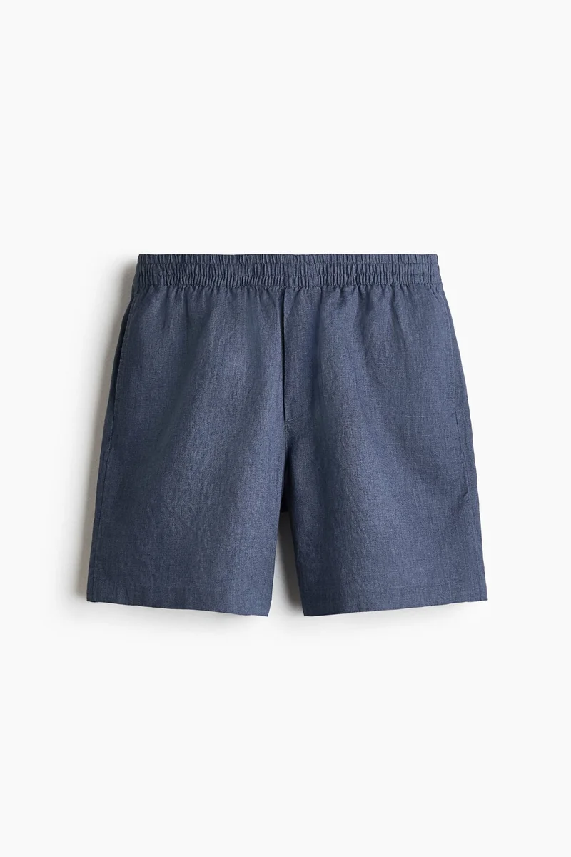 H&M  Relaxed Fit Linen shorts for Men | Best Price UAE