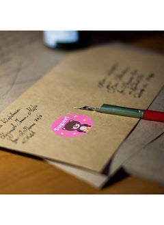 Wownect Adorable Animal Encouragement Stationary Stickers Round [1inch][500 Pcs Labels] Labels For Envelope Seals Packing Seals cards Gift Boxes Shopping Bags Bouquets Cardboard Decoration  - Image 5