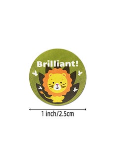 Wownect Adorable Animal Encouragement Stationary Stickers Round [1inch][500 Pcs Labels] Labels For Envelope Seals Packing Seals cards Gift Boxes Shopping Bags Bouquets Cardboard Decoration  - Image 4