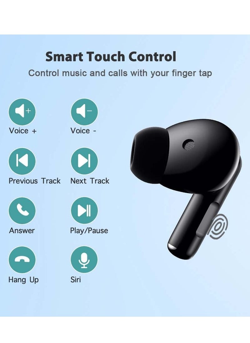 Generic - Wireless Earphones Bluetooth 5.3 Earbuds TWS in-Ear Headphones  IPX5 Waterproof for Sports  Compatible with iOS  Android and Windows Black - Image 1