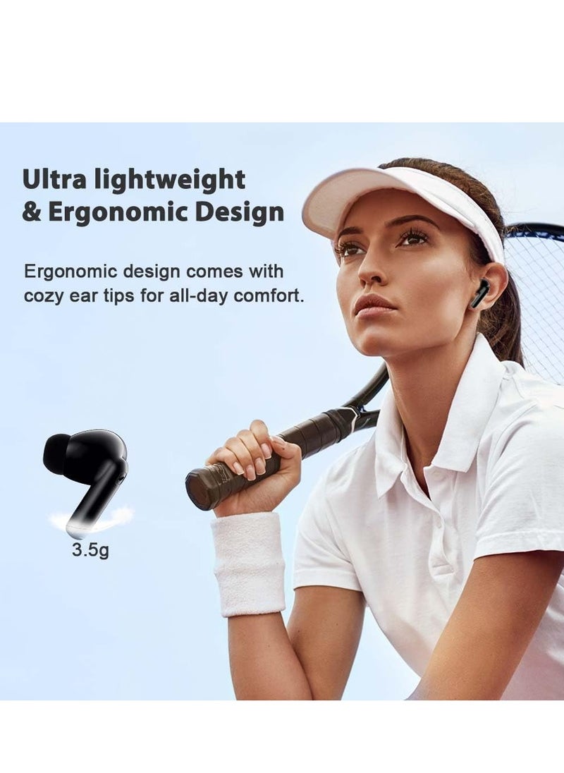 Generic - Wireless Earphones Bluetooth 5.3 Earbuds TWS in-Ear Headphones  IPX5 Waterproof for Sports  Compatible with iOS  Android and Windows Black - Image 1