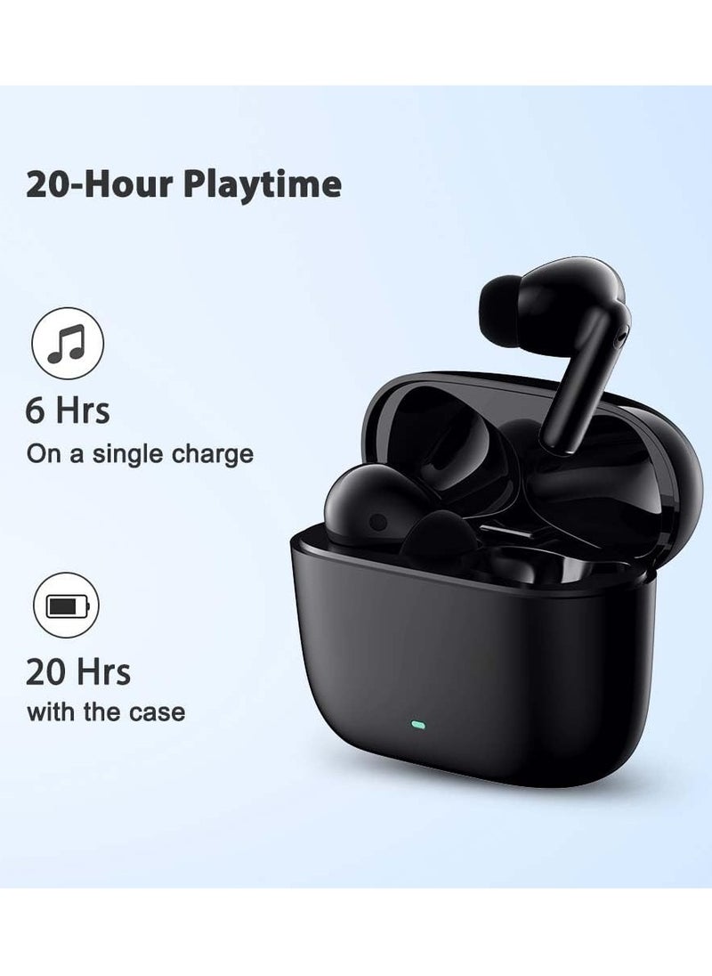 Generic - Wireless Earphones Bluetooth 5.3 Earbuds TWS in-Ear Headphones  IPX5 Waterproof for Sports  Compatible with iOS  Android and Windows Black - Image 1