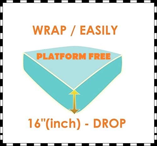 Elegant Comfort Top-Knot Tassle Pompom Fringe Ruffle Skirt Around Style Elastic Bed Wrap- Wrinkle Resistant 16 inch Drop, Queen/King, Black - Image 5