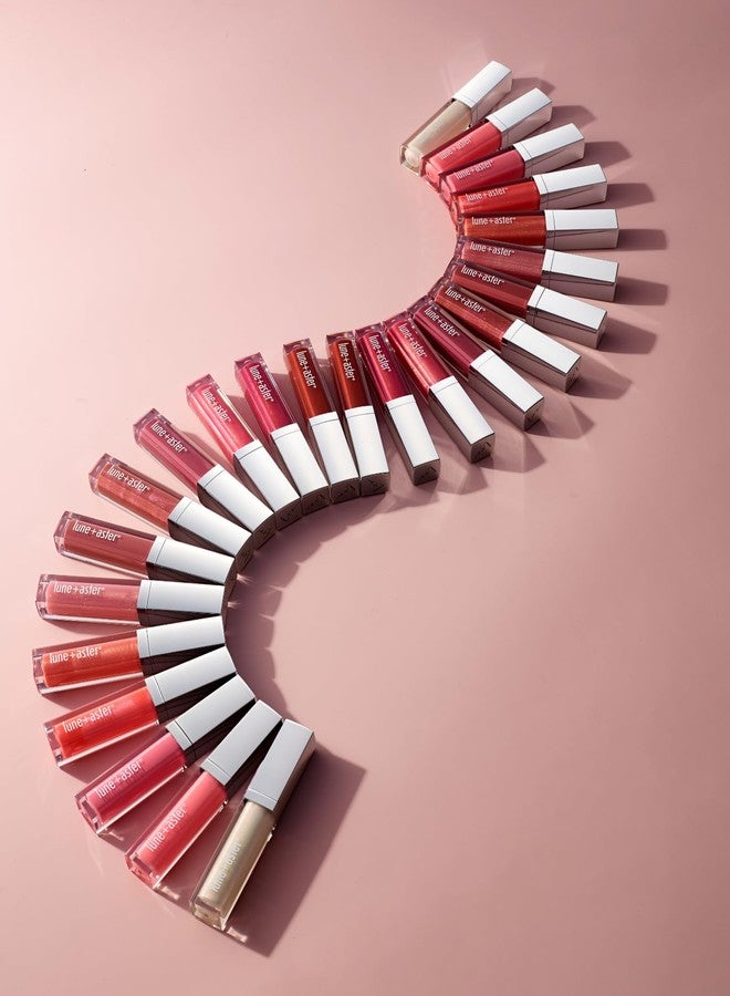 Lune+Aster Vitamin C+E Lip Gloss | Non-Sticky, High-Impact Shine, Buildable-Sheer Formula - Pink Salt - Image 5