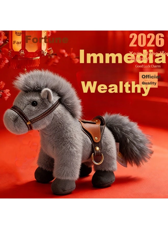 Weltston Plush Toy Doll Pillow Birthday Gift Year Of The Horse Mascot Zodiac Little Horse Figurine - Image 1