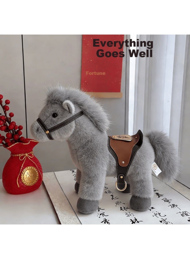 Weltston Plush Toy Doll Pillow Birthday Gift Year Of The Horse Mascot Zodiac Little Horse Figurine - Image 3