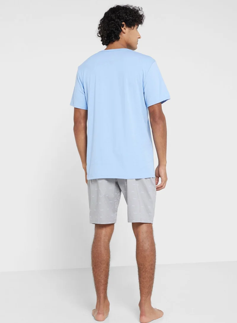 CALVIN KLEIN Crew Neck T-Shirt & Shorts Set
