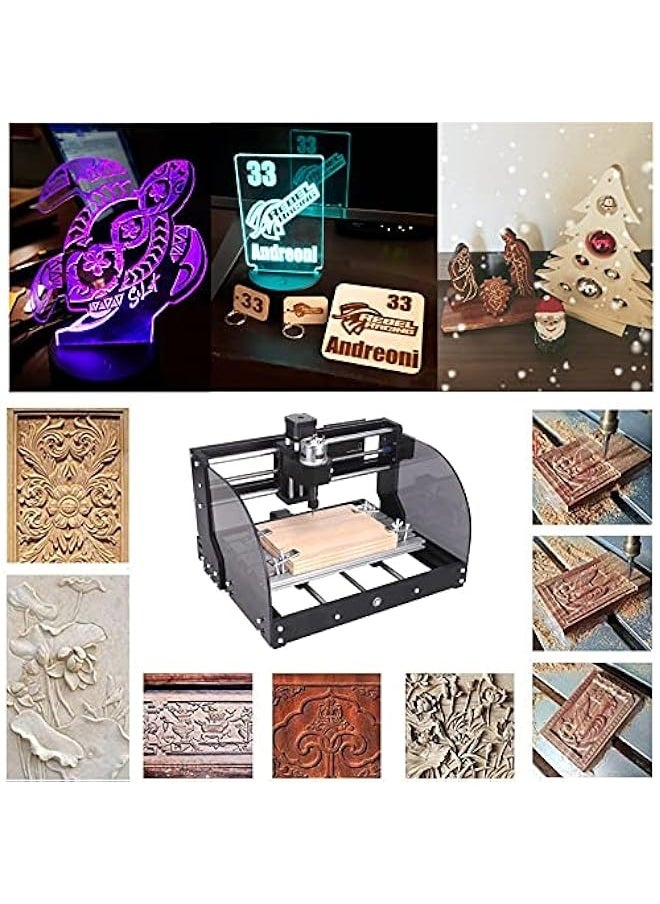 Generic - Upgraded CNC 3018 Pro M CNC Machine, 3 Axis CNC Engraving Machine Wood Router Kit GRBL Control DIY Plastic Acrylic PCB PVC Carving Milling Machine with Offline Controller - Image 1