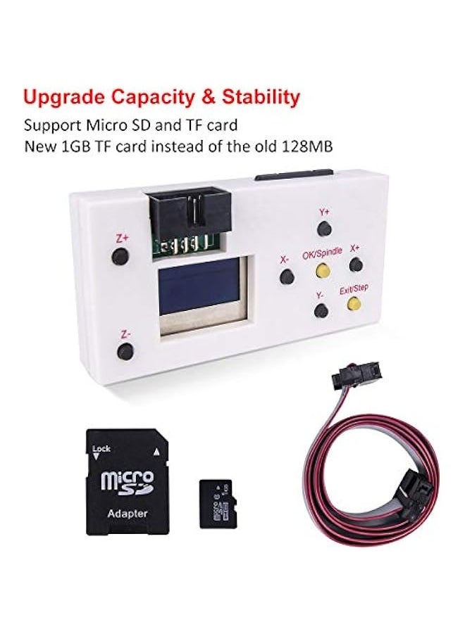 Generic - Upgraded CNC 3018 Pro M CNC Machine, 3 Axis CNC Engraving Machine Wood Router Kit GRBL Control DIY Plastic Acrylic PCB PVC Carving Milling Machine with Offline Controller - Image 1