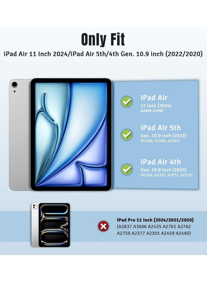 برو إليت حافظة ProElite لجهاز iPad Air 11 بوصة M2 2024، حافظة iPad Air الجيل الخامس 2022/حافظة iPad Air الجيل الرابع 2020 مقاس 10.9 بوصة، غطاء مغناطيسي ذكي لجهاز Apple iPad Air، أزرق سماوي - Image 2