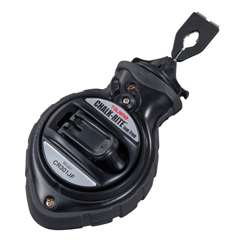TAJIMA Chalk Line - Chalk-Rite Jam Free Chalk Box with Extra Bold 1mm Snap Line & Five Gear Quick Retrieval - CR301JF - Image 1