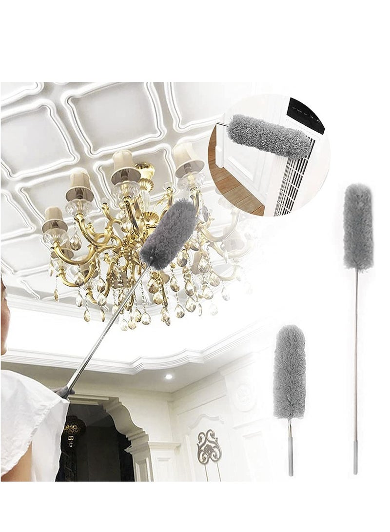Adjustable Telescopic Microfiber Duster Brush Car Interior Vent Detailing Dust Removal Household Dusting Cleaning Brush  - Image 4