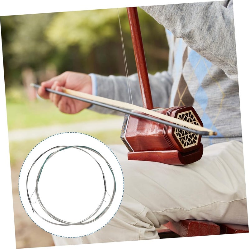 ERINGOGO 3-pair Erhu Strings Set Steel Wire Erhu Strings for Violin Instruments - Image 4