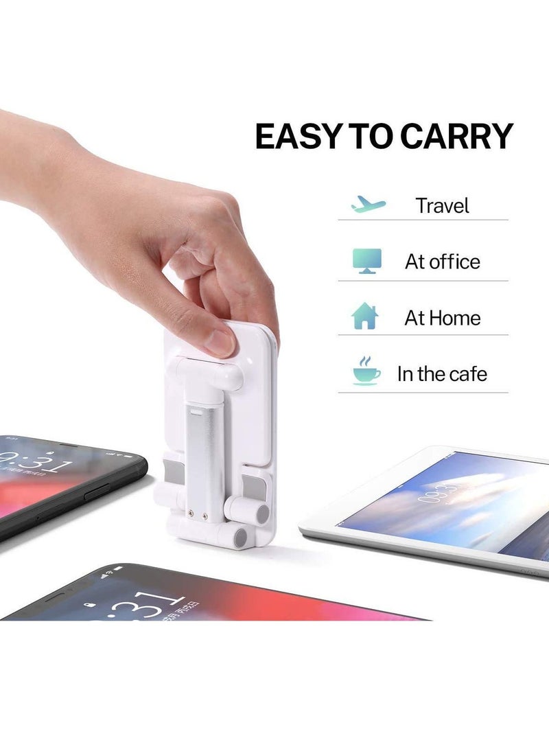 ELTRAZONE Adjustable Cell Phone Stand, Foldable Portable Phone Stand Phone Holder For Desk, Desktop Tablet Stand Compatible With Smartphone, Ipad, And Tablets Black, - Image 5