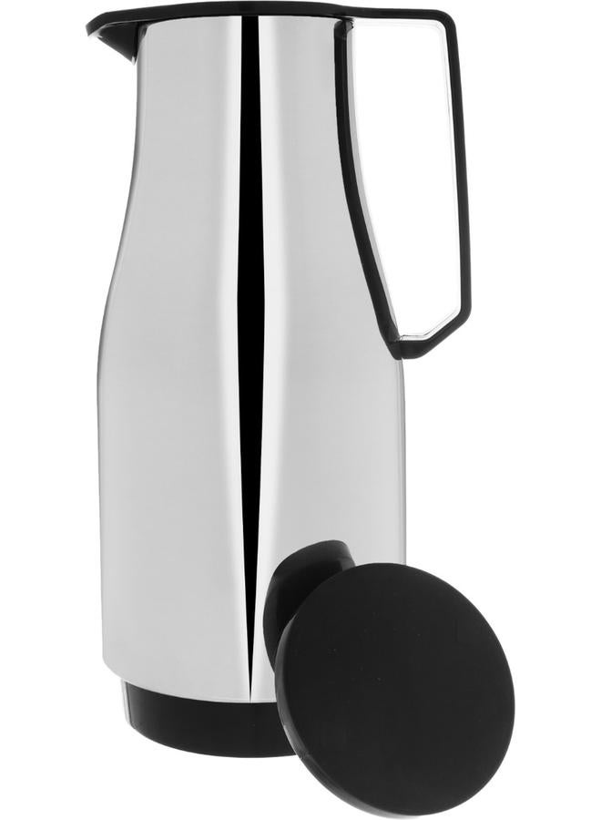 هيليوس ترمس حراري زجاجي سعة 1.5 لتر، فضي بني - Image 4